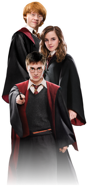Harry Potter, Hermione Granger e Rony Weasley